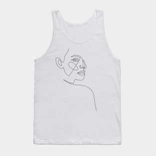 lost - single line art Tank Top